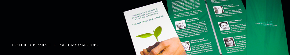 Featured Project - NALH Bookkeeping Services: Corporate Identity, Branding, Logo Design, Brochure Design, Vancouver, BC