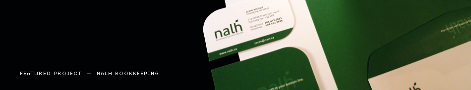 Featured Project - NALH Bookkeeping Services: Corporate Identity, Branding, Logo Design, Brochure Design, Vancouver, BC